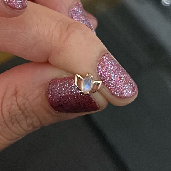 *SOLD* Alchemy Adornment Rose Gold Lotus Threadless End - Picture 9 of 15